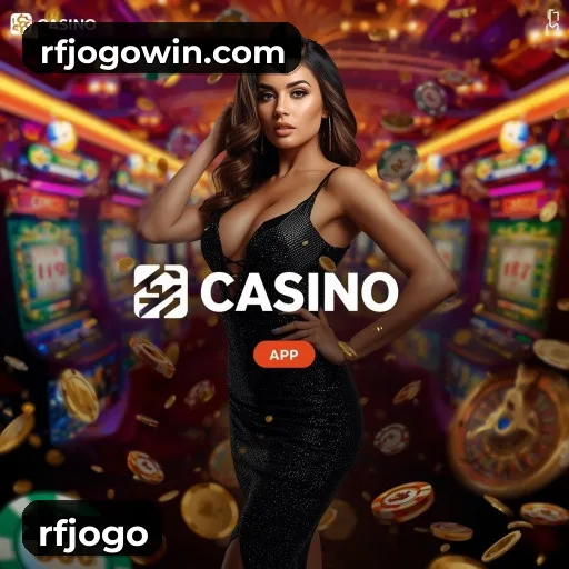 rfjogo App home screen with mobile slots and casino categories